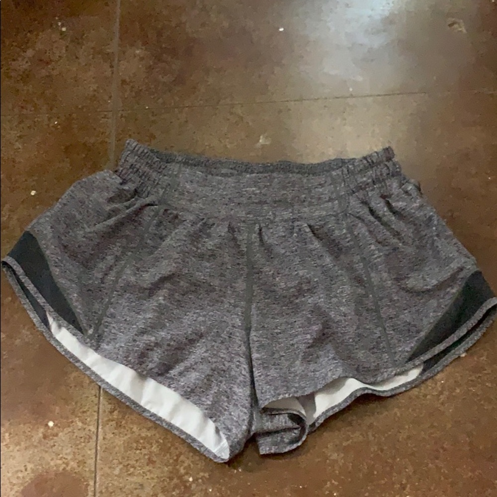 Size 6 gray lululemon shorts!